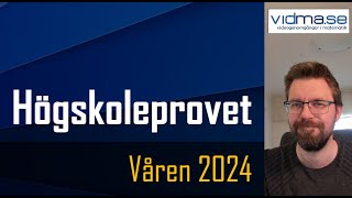 HÖGSKOLEPROVET VÅREN 2024 Båda kvantitativa provpassen [upl. by Nhguahs385]