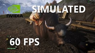 Far Cry 4 Fur Simulated VS ON VS OFF 60 FPS [upl. by Ryan]