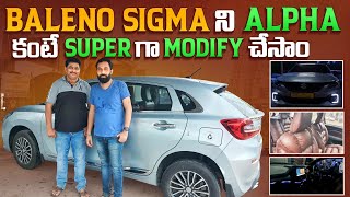 BALENO SIGMA FULL MODIFICATIONBALENO BASE VARAIANT MODIFIED [upl. by Adnorahs534]