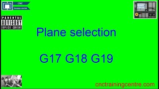 Plane Selection G17 G18 G19 CNC Programming [upl. by Ahseikram954]