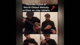 World’s oldest written song Hurrian Hymn 6 with Handpan Kaval flute Ukulele amp Guitar [upl. by Blanch]