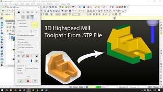 MasterCam X5  3D Highspeed Mill from STP file [upl. by Raimondo]