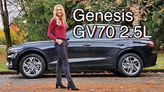 Genesis GV70 2 5L T Review  The new bestinclass [upl. by Htenek]