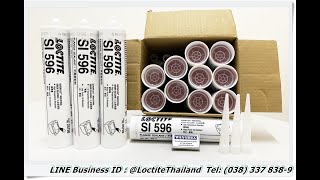 LOCTITE SI 596 RED HIGH TEMP RTV SILICONE SUPERFLEX TEL 038 337 8389  Line LoctiteThailand [upl. by Goldsmith]