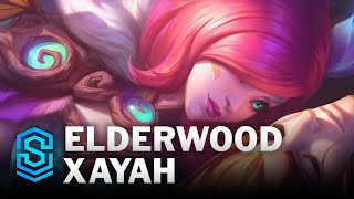 Elderwood Xayah Skin Spotlight  League of Legends [upl. by Hseyaj121]