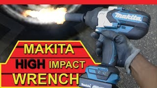 Makita XWT08 18Volt High Impact Wrench VS Truck Lugs [upl. by Lirbij]