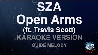 SZAOpen Arms ft Travis Scott Melody Karaoke Version [upl. by Wobniar]