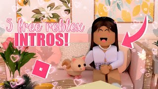 EVEN MORE FREE roblox intros for girls  mxddsie ♡ [upl. by Enelad]