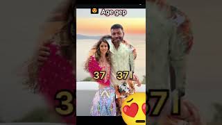 Indian cricketers hasband wife age 3😍😍 bollywood ytshots video [upl. by Ahtram]