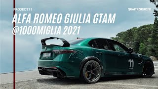 Project11 con la Giulia GTAm alla 1000 Miglia 2021 [upl. by Aden]