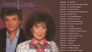 Conway Twitty and Loretta Lynn Greatest Hits Full Album  Conway Twitty Loretta Lynn Best Songs [upl. by Ymeon]