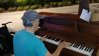 Pianist at St Pete Pier in St Petersburg FL 111524 [upl. by Heimlich]