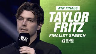 Taylor Fritz’ ATP Finals Finalist Speech  2024 ATP Finals Championship [upl. by Erhard]