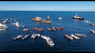 MV Shingle Sinking at Killala Bay Short version 4K [upl. by Swann359]