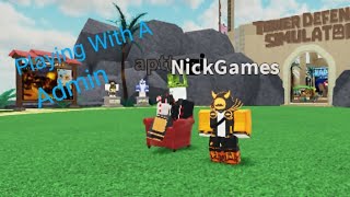 Playing With A Admin  Roblox TDS Ascended [upl. by Ttik]