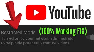 How To Fix YouTube Restricted Mode Turned On By Network Administrator Simple Way 2023 [upl. by Cud]