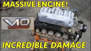 8 LITERS OF DESTRUCTION Dodge Ram V10 Engine Teardown Broken In Ways I Have Never Seen [upl. by Elades]