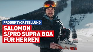 Salomon SPro Supra BOA M  neuer HerrenAlpinskischuh BOAVerschluss  Produktvorstellung [upl. by Heather]