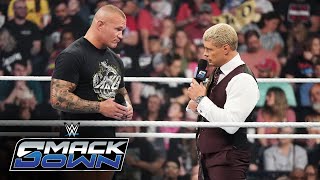 Cody Rhodes tells Randy Orton why he’ll team with Roman Reigns SmackDown highlights Sept 27 2024 [upl. by Atika493]