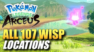 Pokemon Legends Arceus  All Wisp Locations  How To Get Spiritomb Eerie Apparitions In The Night [upl. by Thomasina]