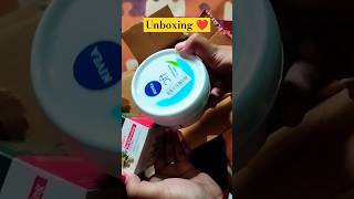 Unboxing nivea soft creamniveaunboxingexplorepagetrending 🔥🔥biotique fruit🍍🍎🍓🍇 lip balm [upl. by Torhert]