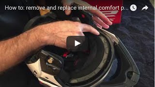 How to remove and replace internal comfort padding on LS2 Metro Modular motorcycle helmet [upl. by Ardnael303]