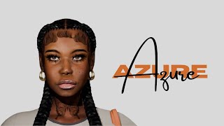 Sims 4 CAS  Azure  CC LINKS [upl. by Ellertal]