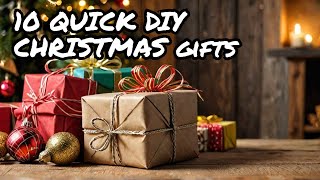 DIY Crafts 10 Quick DIY Christmas Gifts on a Budget [upl. by Llerrahs97]