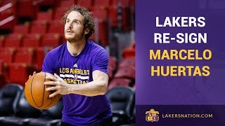 Lakers ReSign Marcelo Huertas [upl. by Adnek]