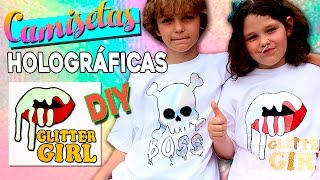 CAMISETAS personalizadas HOLOGRÁFICAS  Estampado VINILO TEXTIL termotransferible [upl. by Elon]