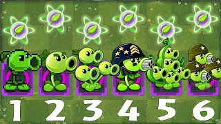 PvZ 2 Challenge  All PEASHOOTERS Level 1 vs Hamster Ball Gargantuar  Who s Best Plant [upl. by Redep690]