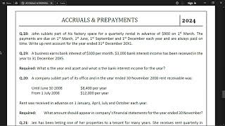 ACCRUALS amp PREPAYMENTS 04 [upl. by Wehrle]