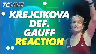 Barbora Krejcikova Wins The Orange Group And Reaches WTA Finals SFs With Win Over Gauff  TC Live [upl. by Davie]