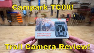 Campark TC08 Trail Camera Review Best 4k Solar Panel Trail Camera Save Money on Batteries TC08 [upl. by Kaliski]