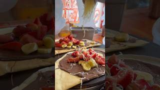 Crepé🧡🎉😊 food crepas crepera chocolaterecipe crepesdulces oreonutella crepa [upl. by Jemimah]