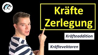 Kräfteaddition amp Kräftezerlegung mit Kräfteparallelogramm  Physik Tutorial [upl. by Neirda640]