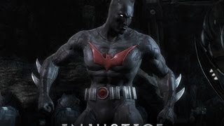 Injustice Gods Among Us  How to get the Batman Beyond Skin And Gameplay [upl. by Akzseinga]