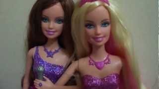 Barbie as The Princess and The Popstar Tori and Keira dolls singing in Portuguese [upl. by Eibocaj]