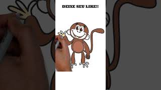 Como Colorir Um Macaquinho  Как раскрасить обезьяну  How to Color a Monkey [upl. by Brietta]