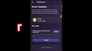 Notion Templates  Tapswap Code  The Ultimate Guide to Making Money with Notion Templates [upl. by Ppilihp]