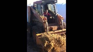 Blake filling the mixer wagon with Corn Silage [upl. by Mallis]