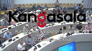 Kangasalan valtuuston elokuun 2022 kokous [upl. by Dulciana]