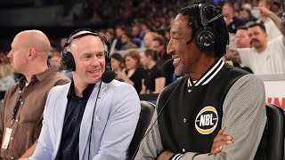 Scottie Pippen joins the commentary team  full video NBL24 Round 21 [upl. by Gautea]