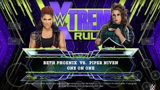 WWE2K24 beth phoenix vs piper Niven extreme rules match gameplay [upl. by Selassie]