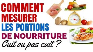 Nutrition  Comment Mesurer Les Portions De Nourriture [upl. by Sitoiyanap]