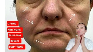 FULL FACE Deep Tissue SCULPTING MYOFASCIAL BUCCAL massage [upl. by Powder]