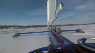 Iceboat Taku on Lake Geneva Feb 08 [upl. by Worden]