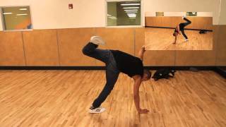 How to do a 1990 spin 90 breakdance tutorial [upl. by Suoivatco932]