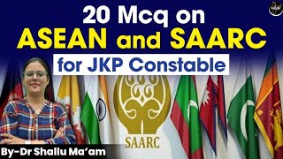 mcq on ASEAN AND SAARC for JKP Constable by Dr Shallu mamjkpoliceconstable examprep [upl. by Phil]