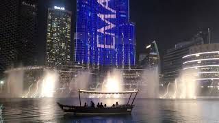 The Dubai Fountain  Motasoa Arabic Song [upl. by Rabaj7]